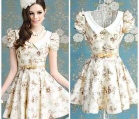 Elegant floral summer dress